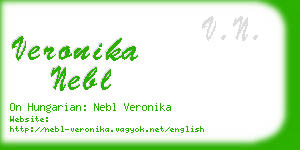 veronika nebl business card